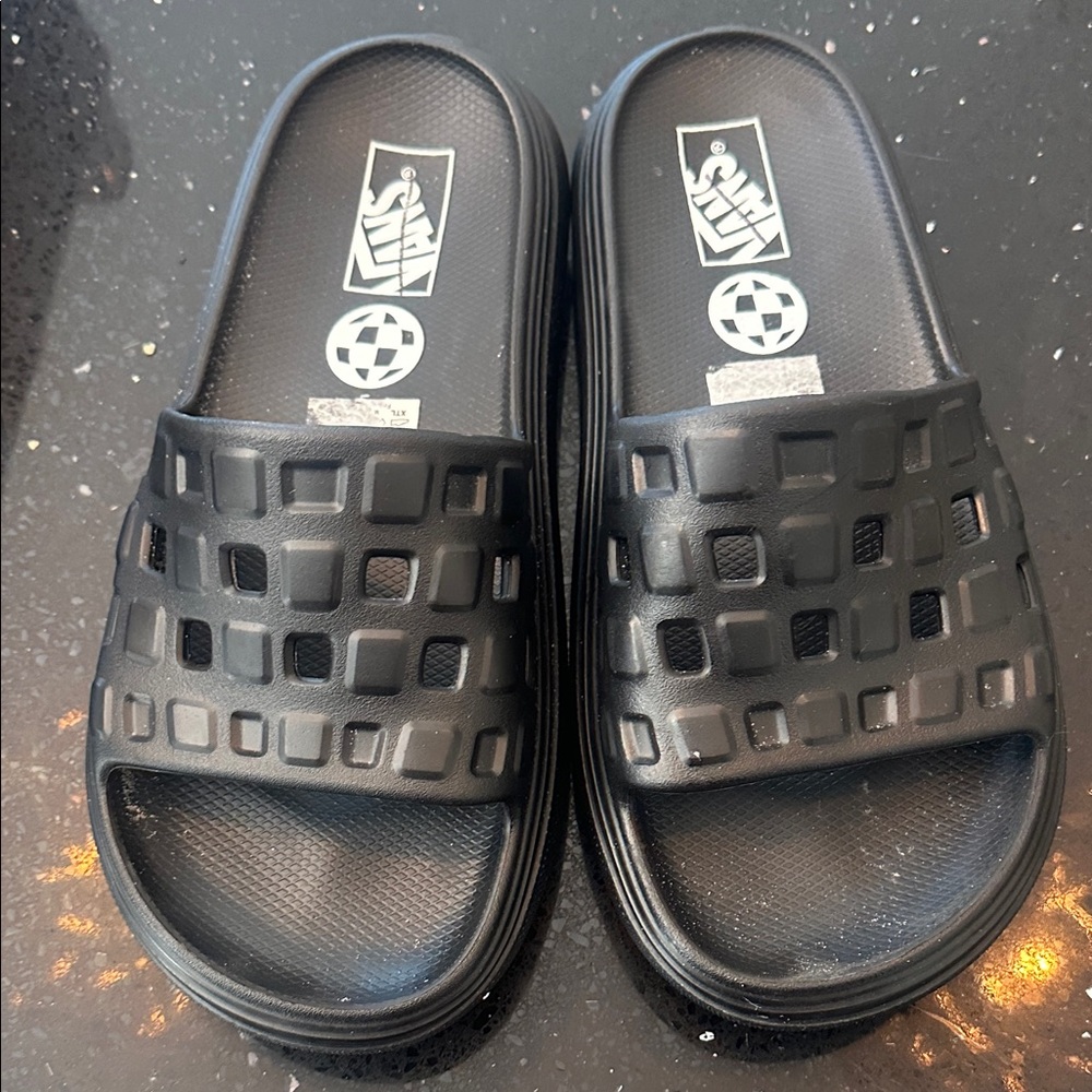 Vans slides with Cut-Out Design